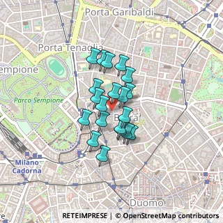 Mappa Via Marco Formentini, 20121 Milano MI, Italia (0.2825)