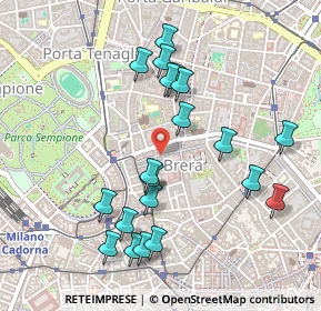 Mappa Via Marco Formentini, 20121 Milano MI, Italia (0.4965)