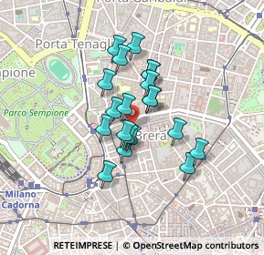 Mappa Via Marco Formentini, 20121 Milano MI, Italia (0.3055)