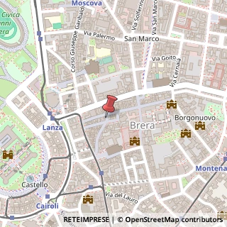 Mappa Via Madonnina, 27/A, 20121 Milano, Milano (Lombardia)