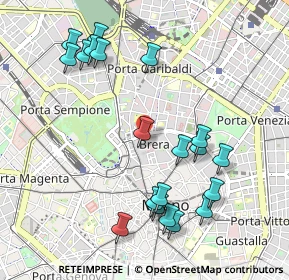 Mappa Via Marco Formentini, 20121 Milano MI, Italia (1.097)