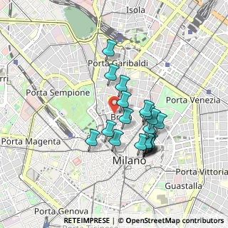 Mappa Via Fiori Chiari, 20121 Milano MI, Italia (0.736)