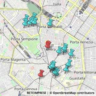 Mappa Via Fiori Chiari, 20121 Milano MI, Italia (1.097)