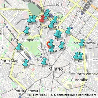 Mappa Via Fiori Chiari, 20121 Milano MI, Italia (0.9865)