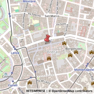 Mappa Via Fiori Chiari, 12, 20121 Cernusco sul Naviglio, Milano (Lombardia)