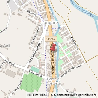Mappa Via Ponte di Costozza, 24, 36023 Longare, Vicenza (Veneto)