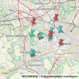 Mappa Via S. Giusto, 20153 Milano MI, Italia (3.15636)