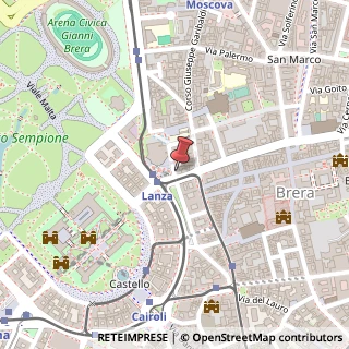Mappa Via Rivoli, 2, 20121 Milano, Milano (Lombardia)