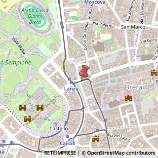 Mappa Via Tivoli, 20121 Milano MI, Italia, 20121 Milano, Milano (Lombardia)