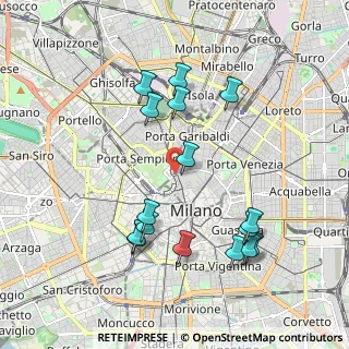 Mappa Via Rivoli, 20121 Milano MI, Italia (2.00875)