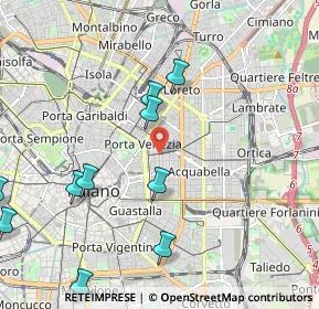 Mappa Via Nino Bixio, 20129 Milano MI, Italia (2.81667)