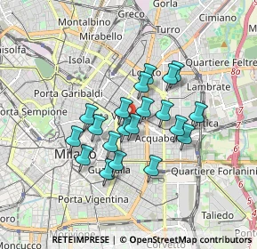 Mappa Via Nino Bixio, 20121 Milano MI, Italia (1.3225)