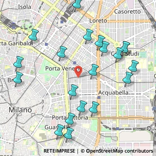 Mappa Via Nino Bixio, 20121 Milano MI, Italia (1.2515)