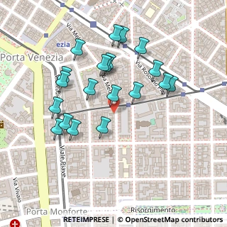 Mappa Via Nino Bixio, 20121 Milano MI, Italia (0.228)