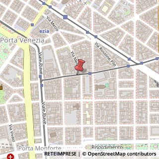 Mappa Via Nino Bixio,  19, 20129 Milano, Milano (Lombardia)