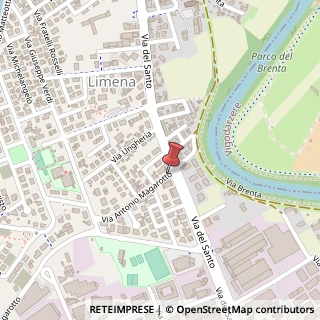 Mappa Via del Santo, 90, 35010 Limena, Padova (Veneto)