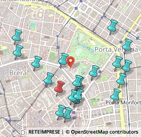 Mappa Via del Vecchio Politecnico, 20121 Milano MI, Italia (0.5695)