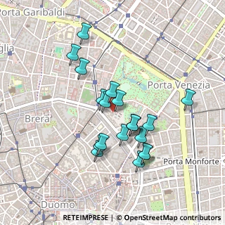Mappa Via del Vecchio Politecnico, 20121 Milano MI, Italia (0.3955)