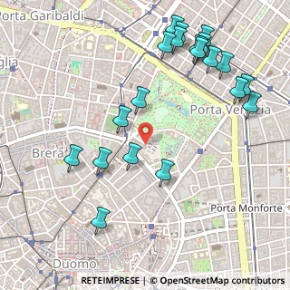 Mappa Via del Vecchio Politecnico, 20121 Milano MI, Italia (0.6115)