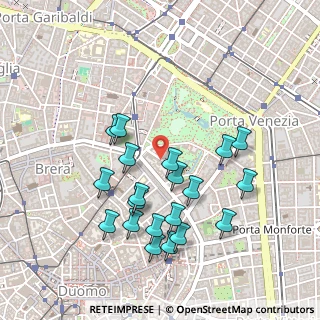 Mappa Via del Vecchio Politecnico, 20121 Milano MI, Italia (0.475)