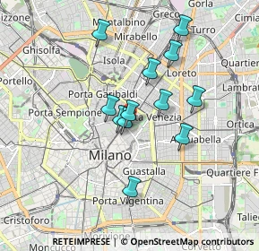 Mappa Via del Vecchio Politecnico, 20121 Milano MI, Italia (1.43417)