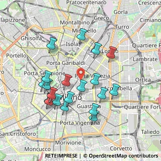 Mappa Via del Vecchio Politecnico, 20121 Milano MI, Italia (1.8425)