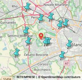 Mappa 20153 Milano MI, Italia (3.94417)