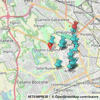 Mappa Via Benjamin Constant, 20153 Milano MI, Italia (1.8535)