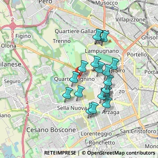 Mappa Via Benjamin Constant, 20153 Milano MI, Italia (1.57895)
