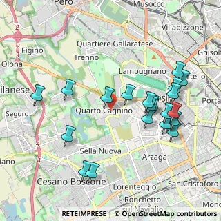 Mappa Via Benjamin Constant, 20153 Milano MI, Italia (2.0935)