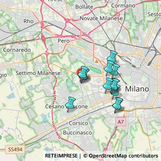 Mappa Via Benjamin Constant, 20153 Milano MI, Italia (2.95923)