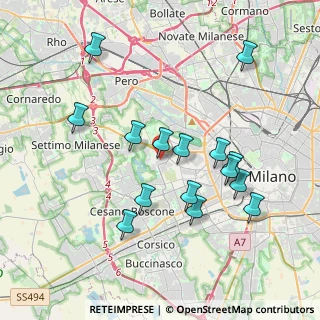 Mappa Via Benjamin Constant, 20153 Milano MI, Italia (3.76667)