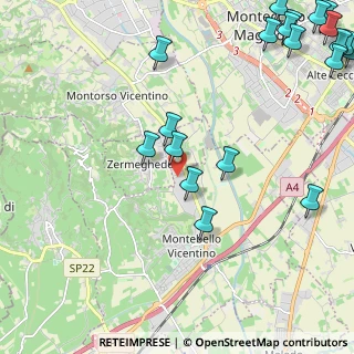 Mappa Via della Tecnica, 36054 Montebello vicentino VI, Italia (3.2275)