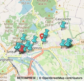 Mappa Via Cavallaria, 10015 Ivrea TO, Italia (0.9965)