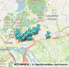 Mappa Via Cavallaria, 10015 Ivrea TO, Italia (0.625)