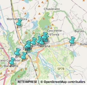 Mappa Via Cavallaria, 10015 Ivrea TO, Italia (1.67231)