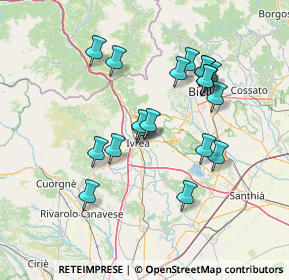 Mappa Via Cavallaria, 10015 Ivrea TO, Italia (13.18)