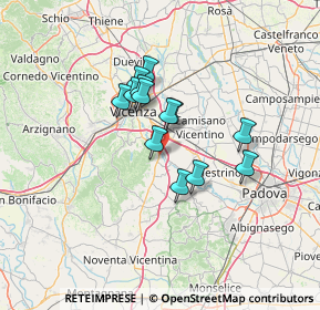 Mappa Via Alessandro Volta, 36023 Longare VI, Italia (9.79846)