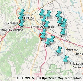 Mappa Via Alessandro Volta, 36023 Longare VI, Italia (7.16444)