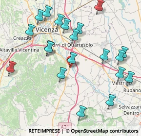 Mappa Via Alessandro Volta, 36023 Longare VI, Italia (9.164)