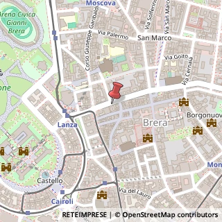 Mappa Via Pontaccio, 19, 20121 Milano, Milano (Lombardia)