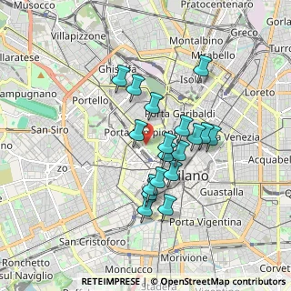 Mappa Viale Emilio Alemagna, 20121 Milano MI, Italia (1.44889)