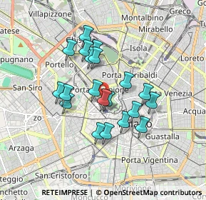 Mappa Viale Emilio Alemagna, 20121 Milano MI, Italia (1.41)