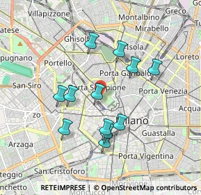 Mappa Viale Emilio Alemagna, 20121 Milano MI, Italia (1.62583)