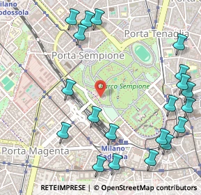 Mappa Viale Emilio Alemagna, 20121 Milano MI, Italia (0.685)