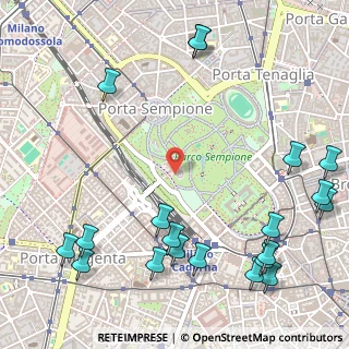 Mappa Viale Emilio Alemagna, 20121 Milano MI, Italia (0.752)