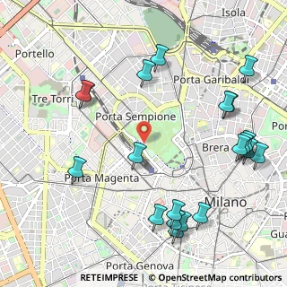 Mappa Viale Emilio Alemagna, 20121 Milano MI, Italia (1.3145)