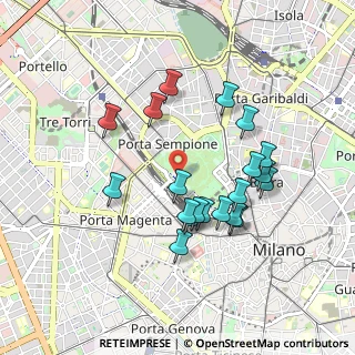 Mappa Viale Emilio Alemagna, 20121 Milano MI, Italia (0.8395)