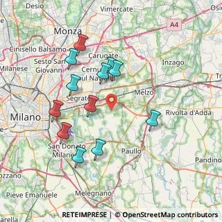 Mappa Via Silvio Pellico, 20090 Rodano MI, Italia (7.25)