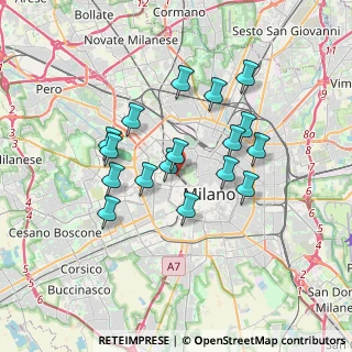 Mappa Via Giuseppe Revere, 20123 Milano MI, Italia (3.02412)